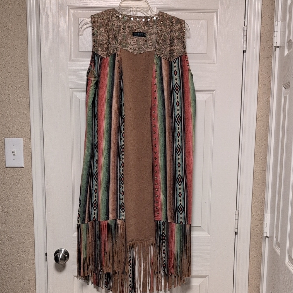 Long Fringe Vest